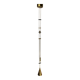 Patinated brass diabolo counterweight pendant lamp by SIsche, Germany