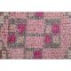 Vintage Turkish Oushak handmade wool cotton pink runner rug 82x346
