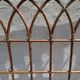 Headboard rattan 2 places vintage 154 x 106 cm.