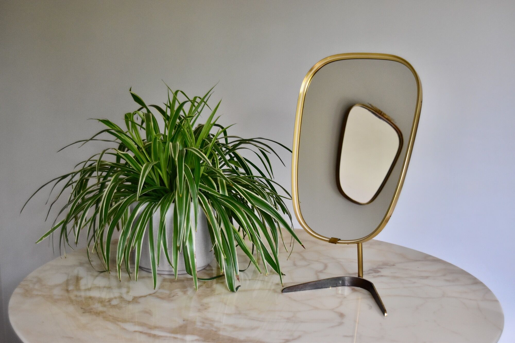 Table mirror 1950s Vereinigte Werkstätten München, Germany