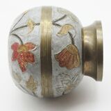 Email and vintage brass vase