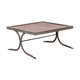 Industrial style coffee table in iron and leather, 1970s