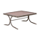 Industrial style coffee table in iron and leather, 1970s