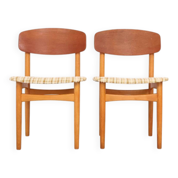 Chaises de salle à manger modèle 122 de Børge Mogensen par Søborg Møbelfabrik, 1952