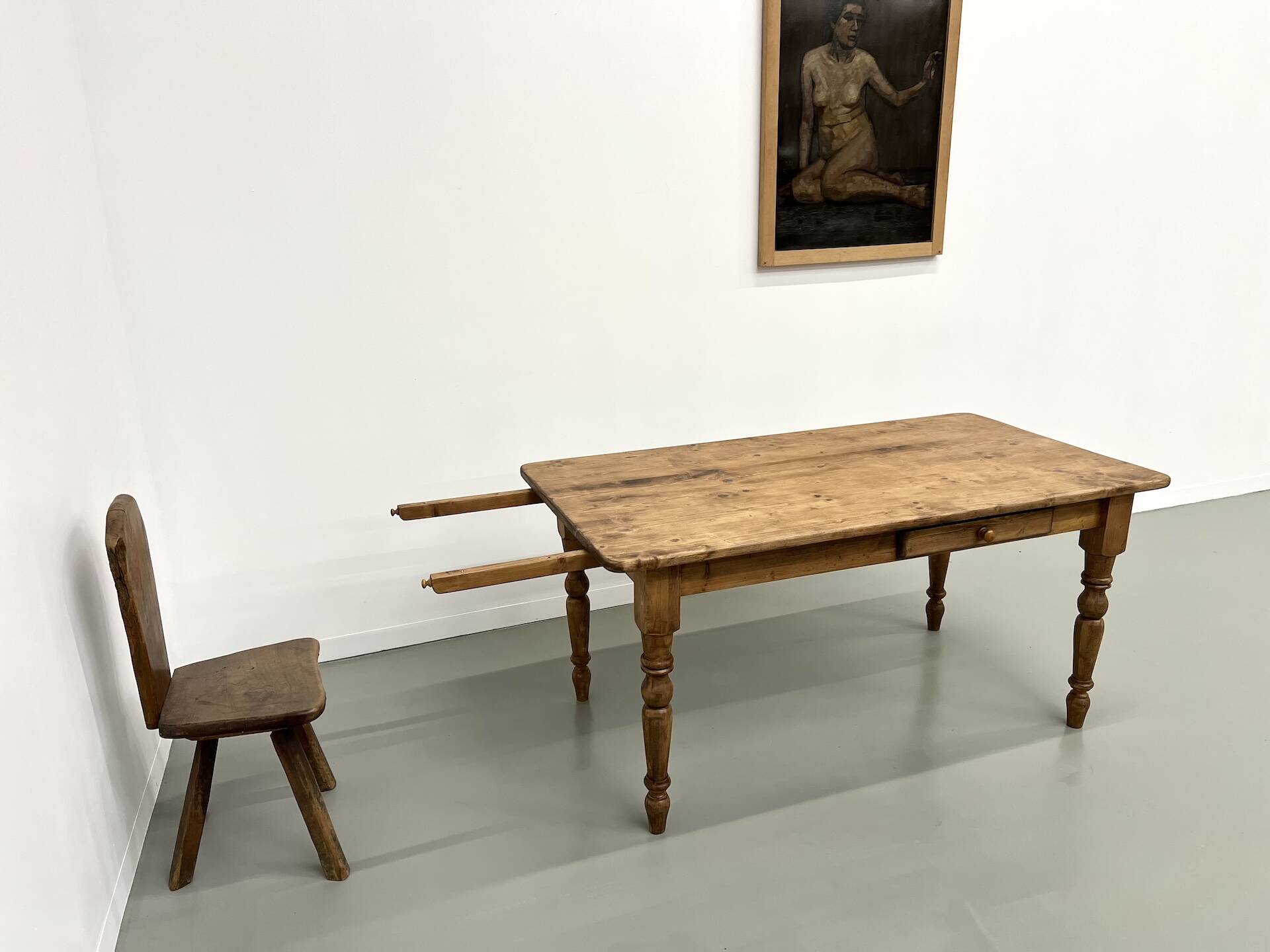 70s pine farmhouse table