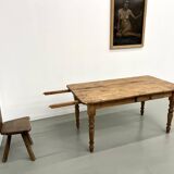 70s pine farmhouse table