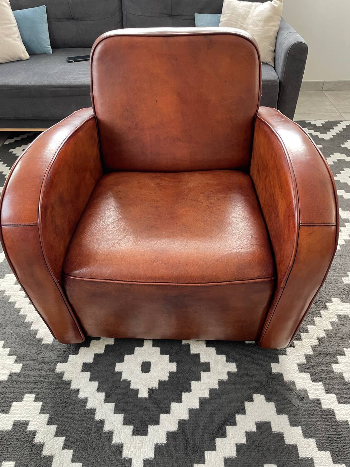 Paire de fauteuils Club Art Déco