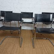 Ensemble de 5 fauteuils style B34 Marcel Breuer