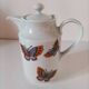 Vintage Wunsiedel Bavaria Porcelain coffee pot – butterfly motifs