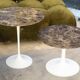 Eero Saarinen & Knoll, "tulip" side table in "EMPERADOR" marble, 20th century
