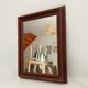 Miroir vintage en bois massif, années 60-70