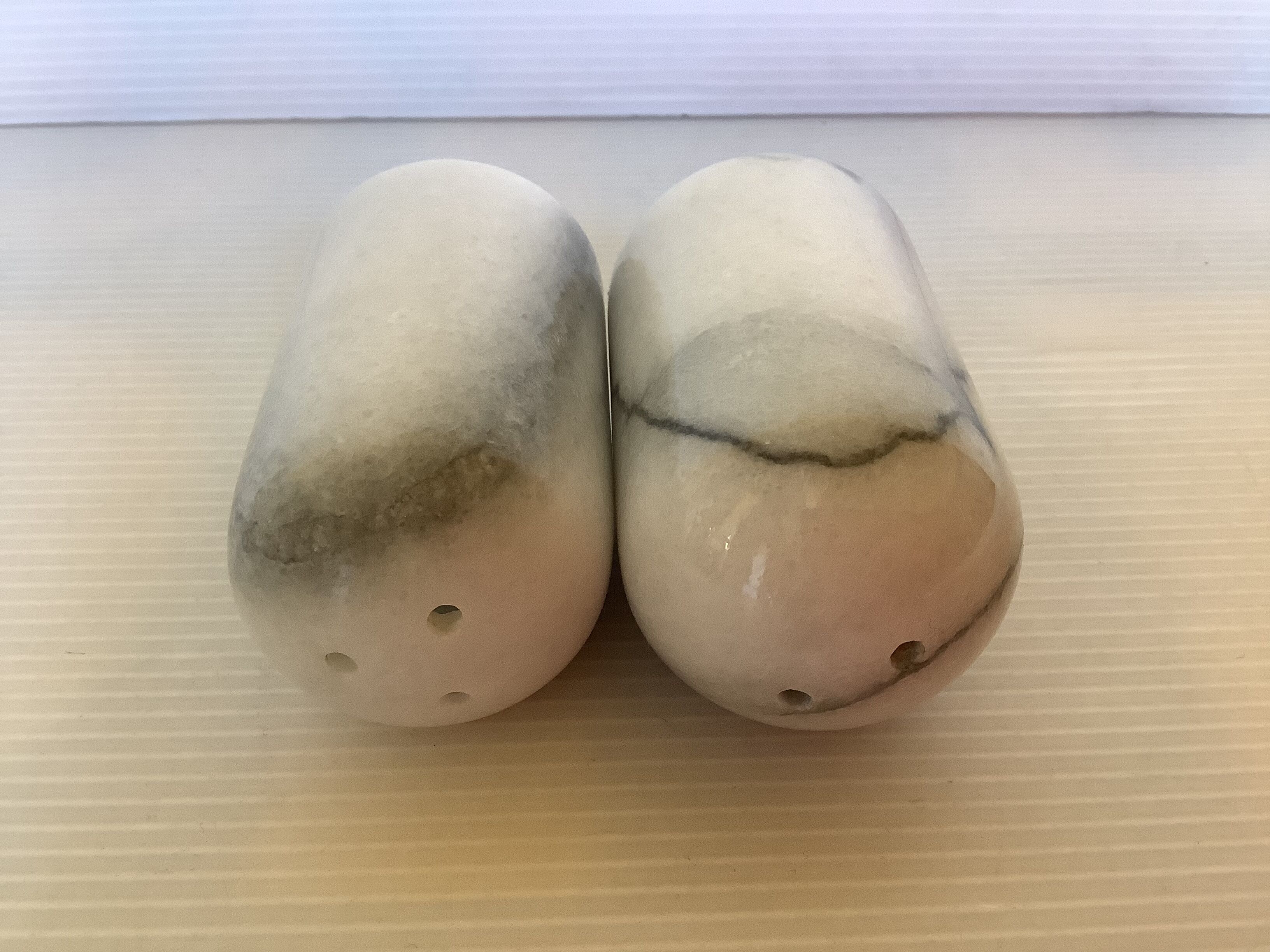 Salt and pepper shaker marble salt and pepper