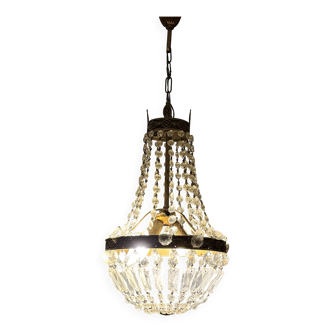 lustre plafonnier à pampilles