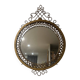 Round wall mirror - Gold metal with scrolls - Classic style - 1950s