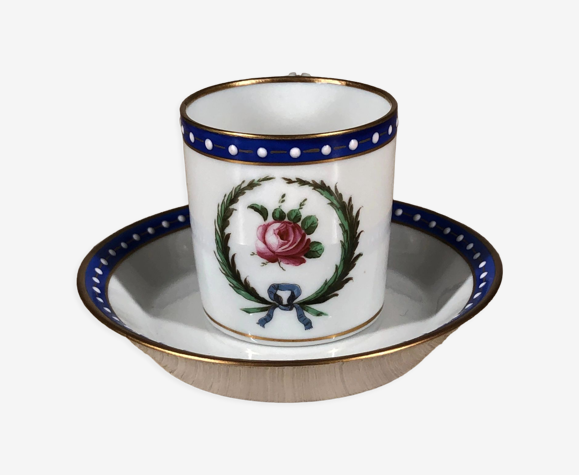 Tasse à moka et sous-tasse porcelaine Richard Ginori