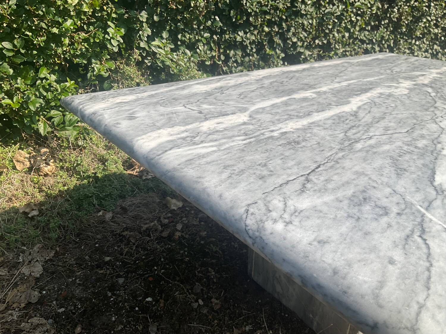 Vintage 70s marble coffee table