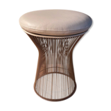 Warren Platner Stool for Knoll in White Leather