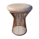 Warren Platner Stool for Knoll in White Leather
