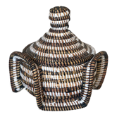 Boîte berbère en paille
