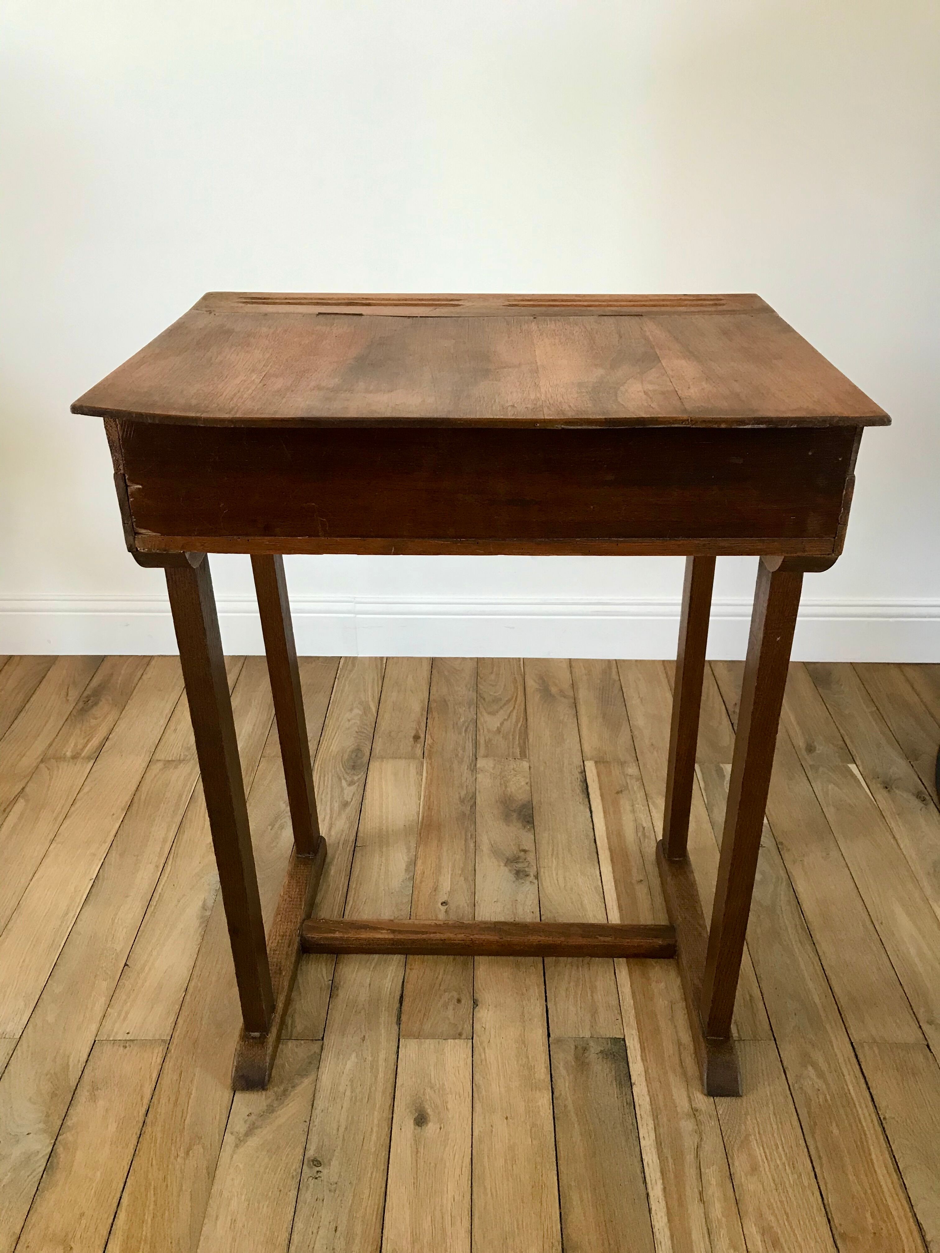 XXth century beech wood desk console