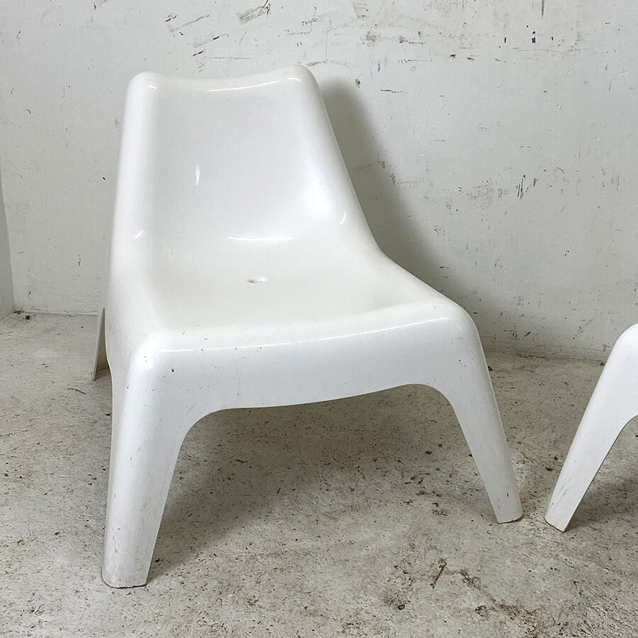 Pair of garden chairs Model VAGÖ Design Thomas Sandell for Ikea