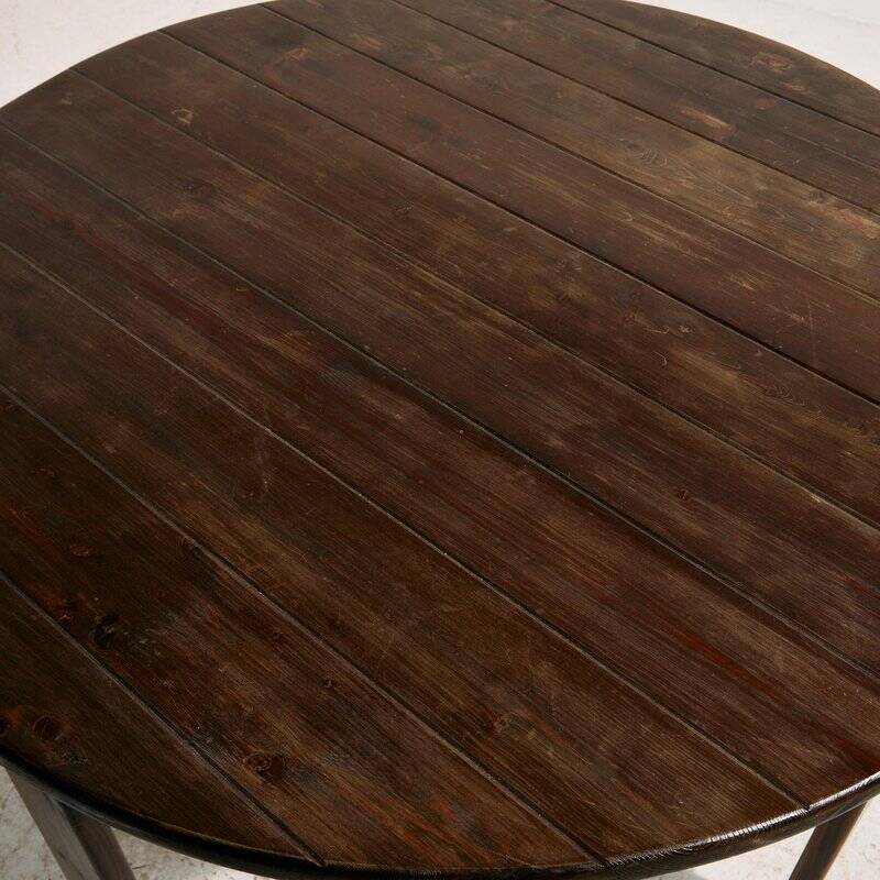 Hungarian Pine Dining Set by Mária Szedleczky, 1970s, Set of 5