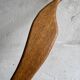 Tall Natural Wood Heron Crane Sculpture — Minimalist Brown Solid Wood Decorative Art Piece
