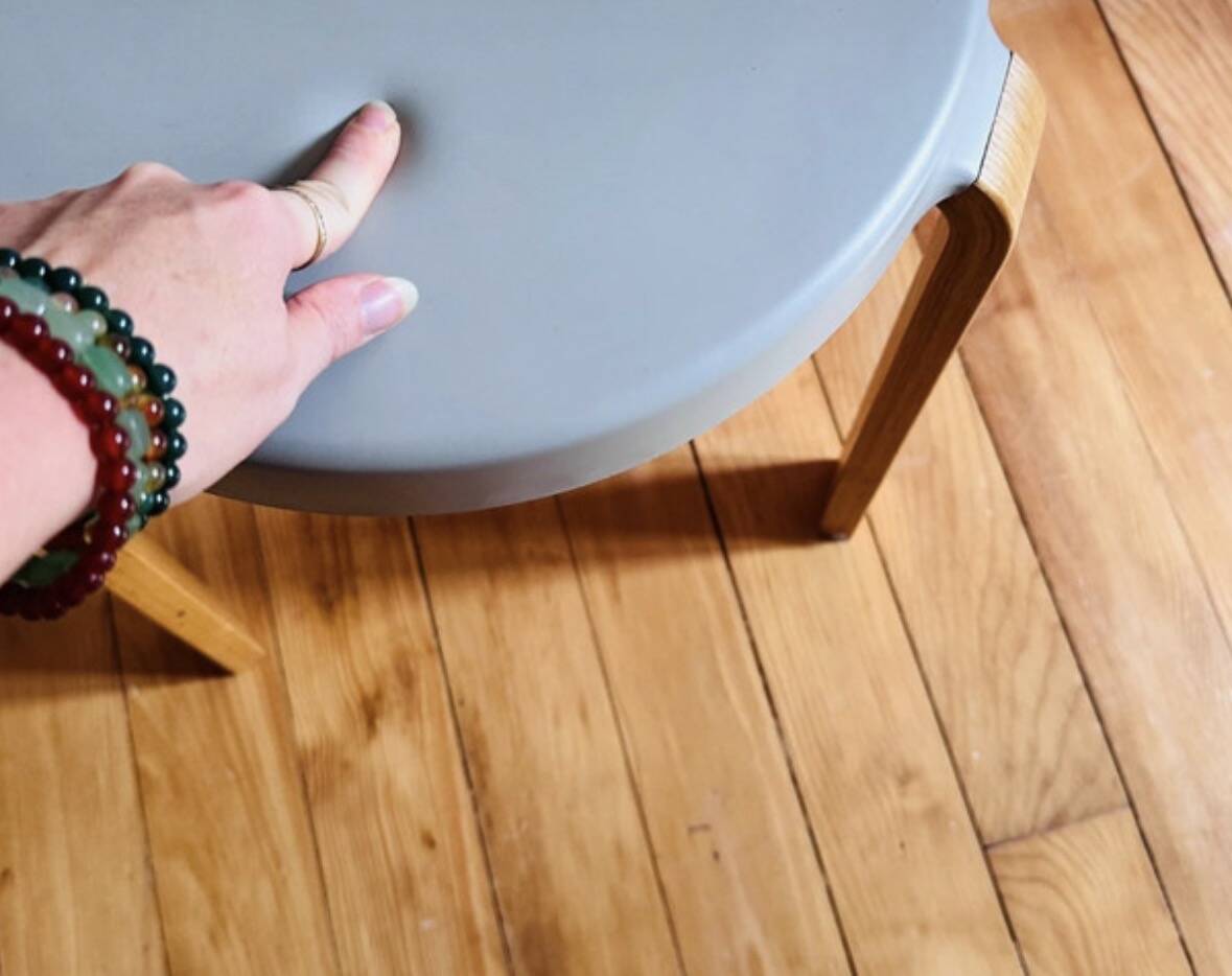 Set of 2 grey Normann Copenhagen stools