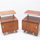 Pair of functionalist chromed night stands by Kovona, 1950’s, Czechoslovakia