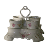 Floral decoration porcelain egg holders