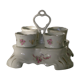 Floral decoration porcelain egg holders