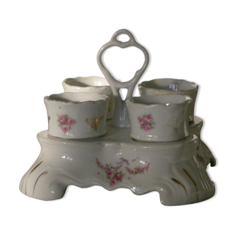 Floral decoration porcelain egg holders