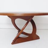 Vintage Danish Teak Sunburst Coffee Table by Soren Georg Jensen For Kubus