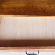 Oak storage unit, splayed legs circa 1950s