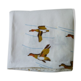 Hand embroidered linen nape 1.95 x 1.70 m