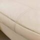 BRETZ Eves Island Creme, 4-Seater Sofa in Leather