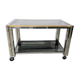 Vintage coffee table on wheels