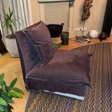 Fauteuil aubergine