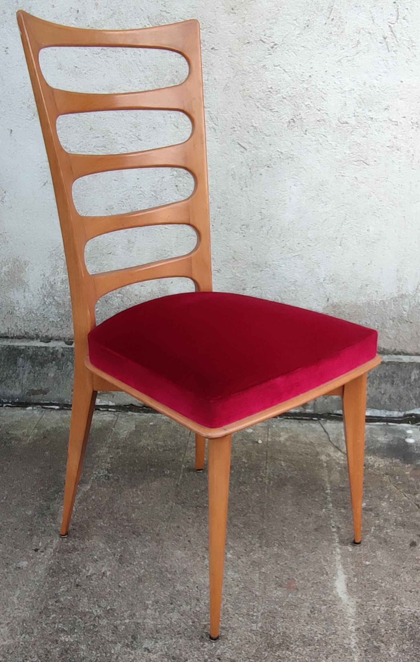 Series of 4 art deco chairs