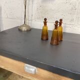 Antique workbench console