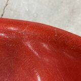 Set of 6 vintage red DSW chairs by Charles and Ray Eames