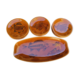 Vintage fish service