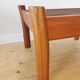 Pair of Dyrlund leather footrest 60s leather