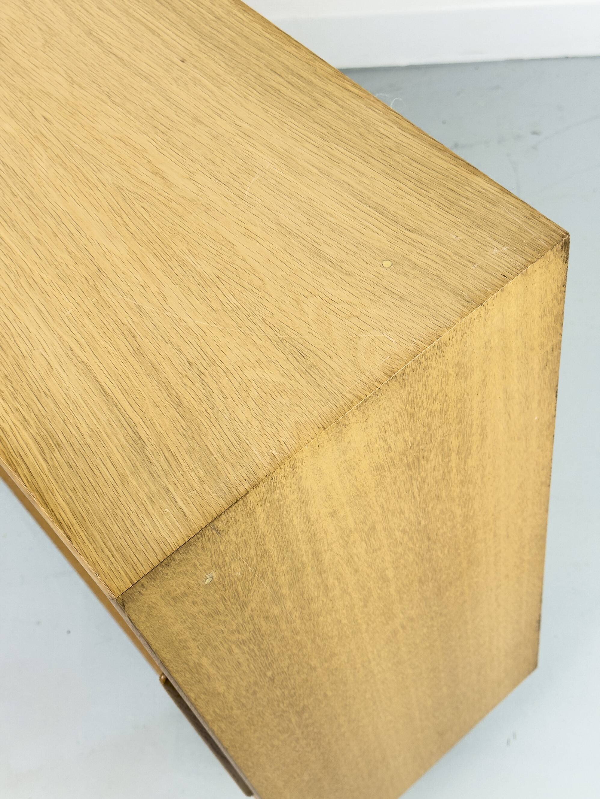 Oak Cabinet with One Sliding Door from WK Möbel, 1960s