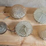 Set of 5 vintage ceiling lights