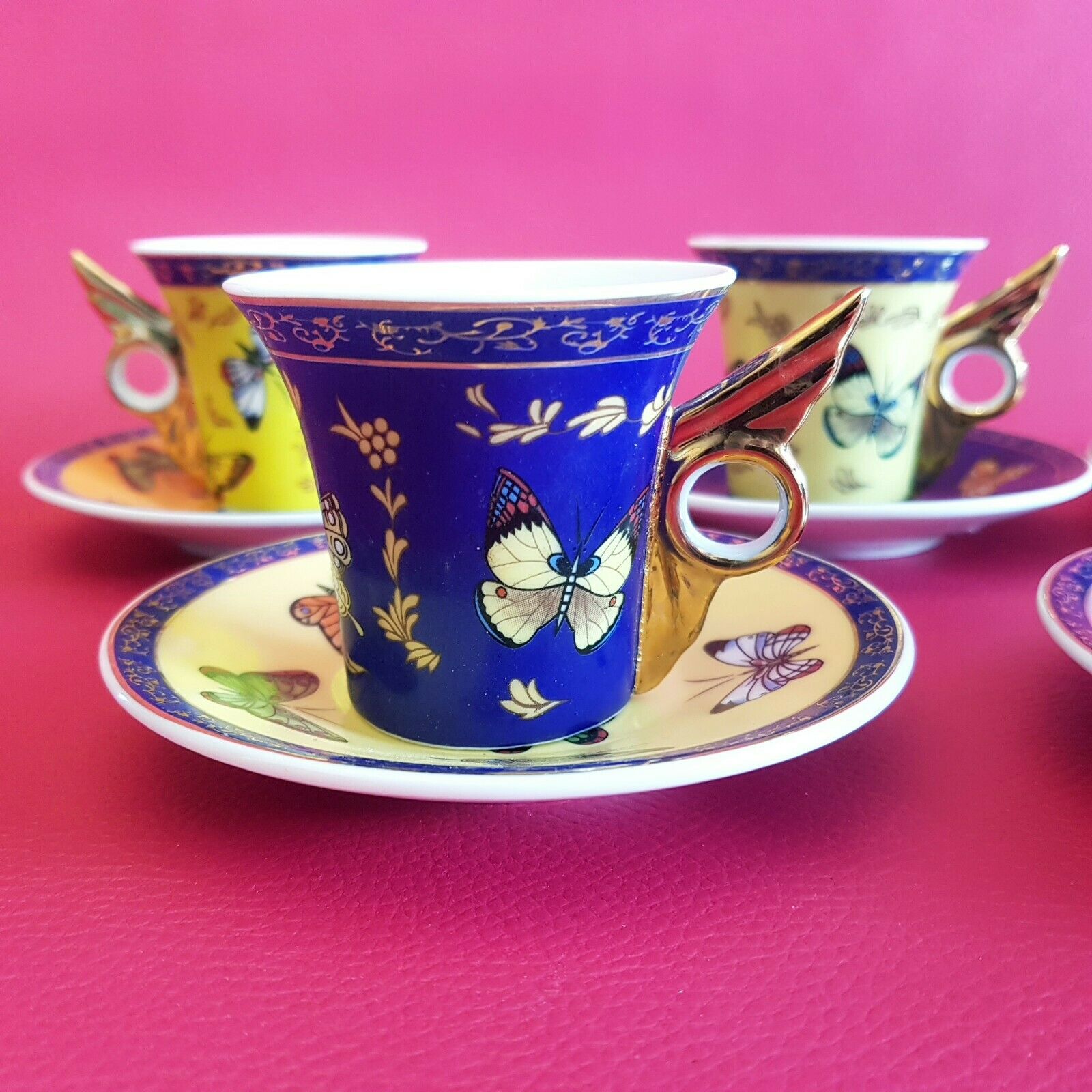 Lenox Lot De 4 Tasses Saisonnières Motif Prairie Papillon