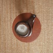 Vintage ceramic hand candle holder handmade pottery Scandinavian country spirit japandi