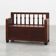 Modernist Art Deco bench with lift-top storage seat in solid oak, Belgium