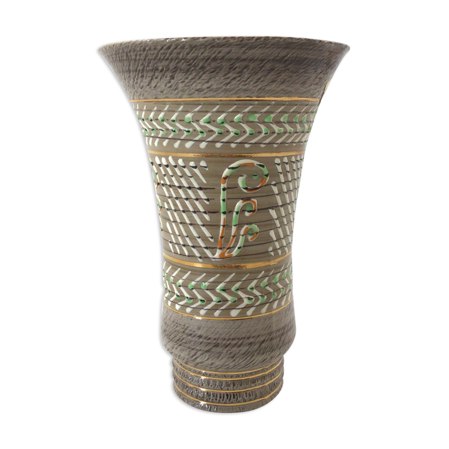 Art deco sandstone vase