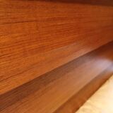 Huge shelf library Swedish desk teak, string.